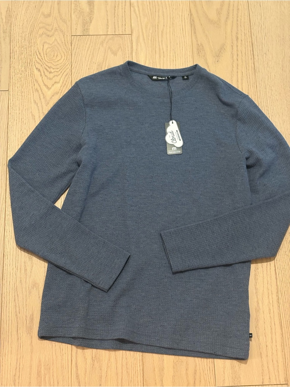 Travis Mathew Slate Blue Long Sleeve Crewneck